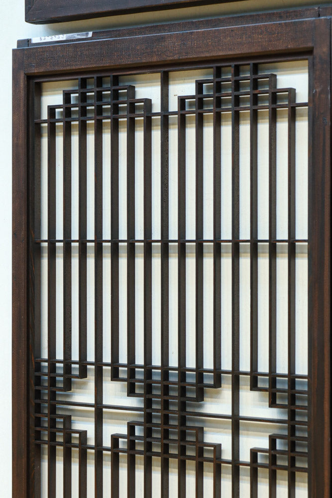 麻の葉帯模様が美しい欄間・書院セット　EZ2629　在庫5枚1組