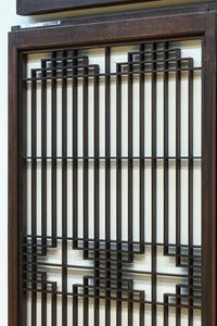 麻の葉帯模様が美しい欄間・書院セット　EZ2629　在庫5枚1組