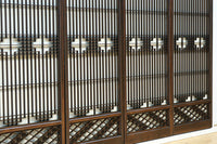 麻の葉帯模様が美しい欄間・書院セット　EZ2629　在庫5枚1組