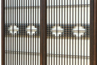 麻の葉帯模様が美しい欄間・書院セット　EZ2629　在庫5枚1組