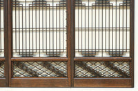 麻の葉帯模様が美しい欄間・書院セット　EZ2629　在庫5枚1組