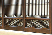 麻の葉帯模様が美しい欄間・書院セット　EZ2629　在庫5枚1組