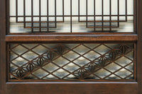 麻の葉帯模様が美しい欄間・書院セット　EZ2629　在庫5枚1組