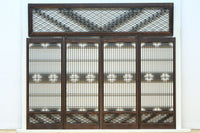 麻の葉帯模様が美しい欄間・書院セット　EZ2629　在庫5枚1組