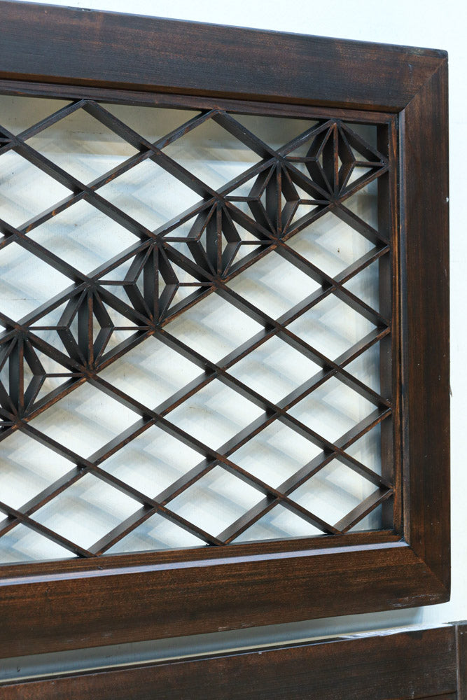 麻の葉帯模様が美しい欄間・書院セット　EZ2629　在庫5枚1組