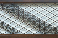 麻の葉帯模様が美しい欄間・書院セット　EZ2629　在庫5枚1組