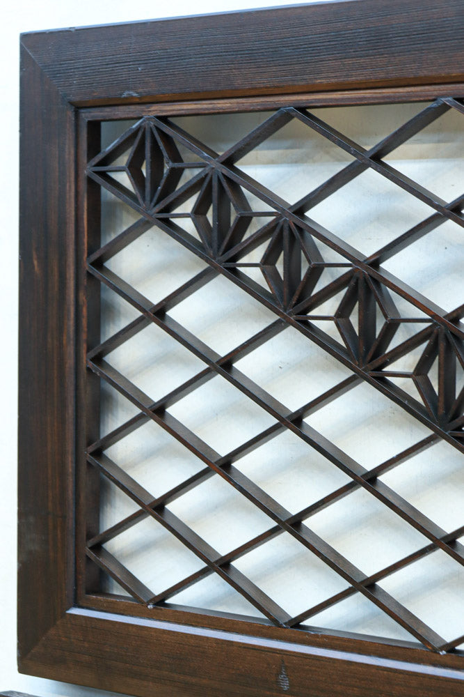 麻の葉帯模様が美しい欄間・書院セット　EZ2629　在庫5枚1組