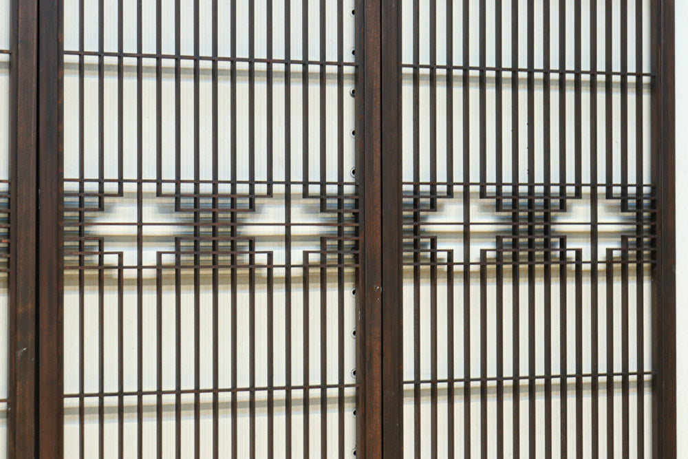 麻の葉帯模様が美しい欄間・書院セット　EZ2629　在庫5枚1組