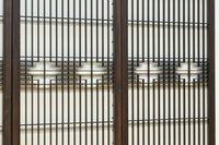 麻の葉帯模様が美しい欄間・書院セット　EZ2629　在庫5枚1組