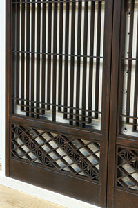 麻の葉帯模様が美しい欄間・書院セット　EZ2629　在庫5枚1組