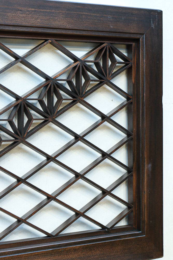 麻の葉帯模様が美しい欄間・書院セット　EZ2629　在庫5枚1組