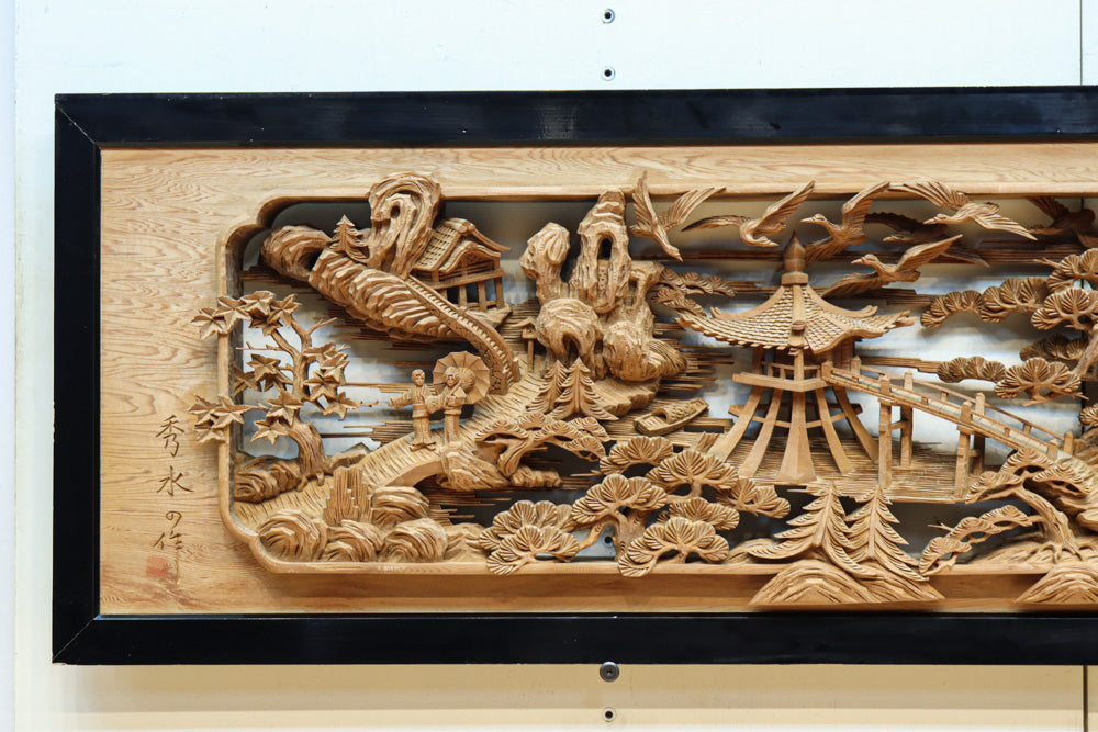 Deeply carved transom EZ2639ab