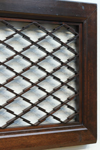 1746ミリ 松皮菱格子にトンボ装飾を添えた欄間　EZ2665　在庫1枚