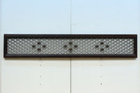 1746ミリ 松皮菱格子にトンボ装飾を添えた欄間　EZ2665　在庫1枚