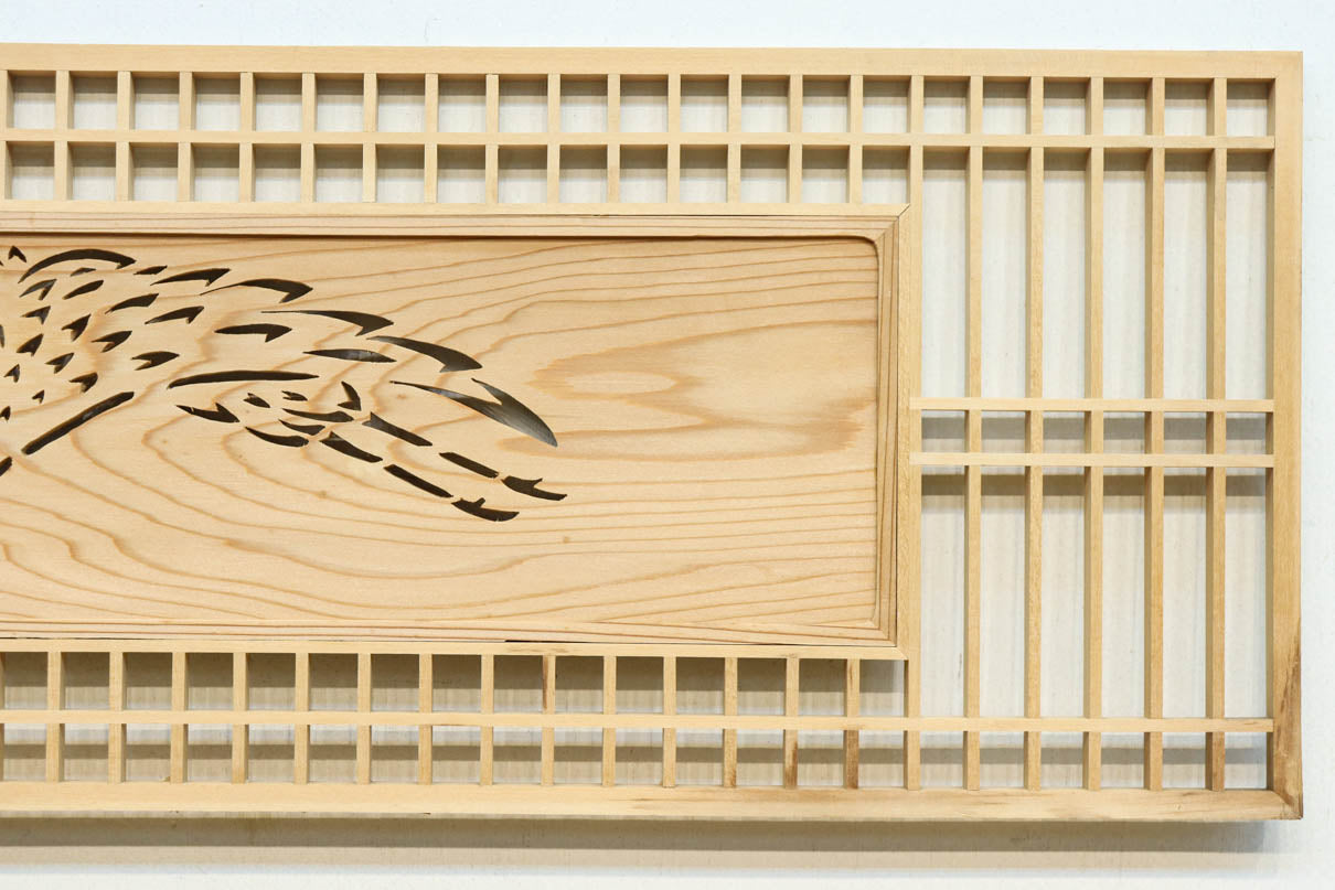 欄間　ガラス　磯の松原　羽衣 欄間 ガラス 磯の松原 羽衣