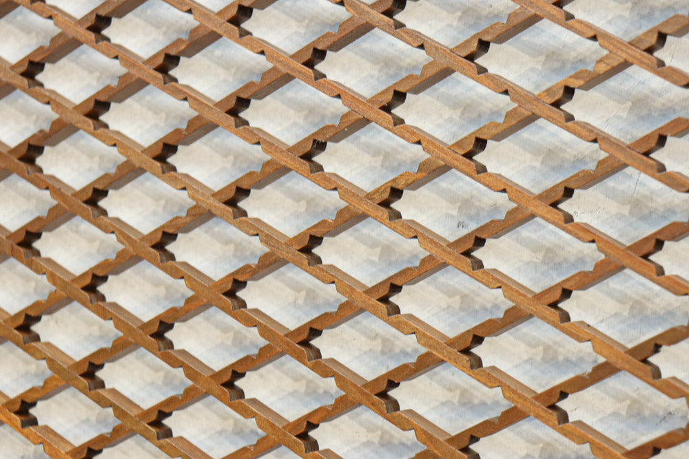 Lattice transom with kumiko work EZ2707