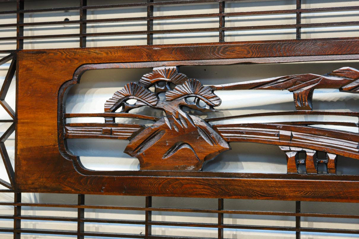 窓絵に穏やかな風景が広がる欄間　EZ2723ab　在庫(a:1 b:1)枚