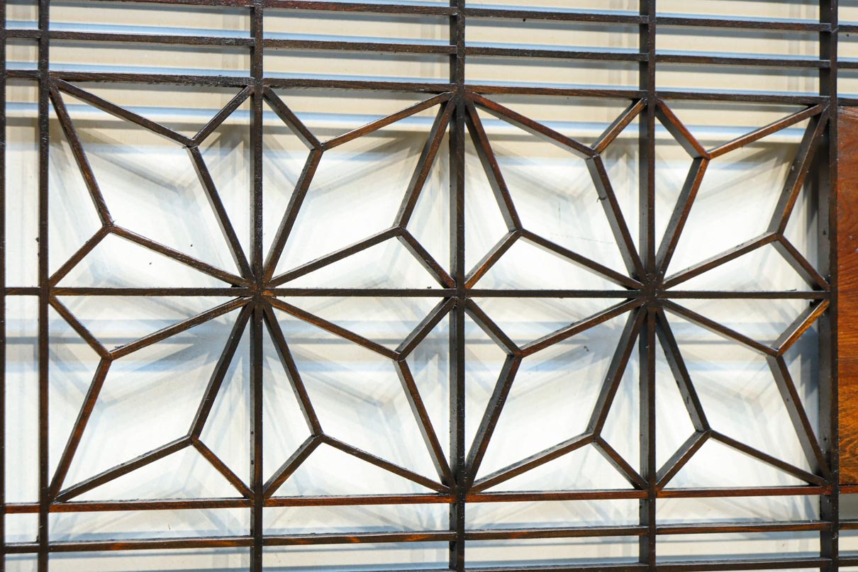 窓絵に穏やかな風景が広がる欄間　EZ2723ab　在庫(a:1 b:1)枚