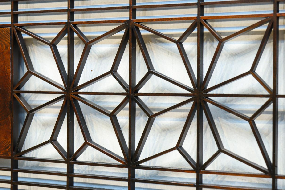 窓絵に穏やかな風景が広がる欄間　EZ2723ab　在庫(a:1 b:1)枚