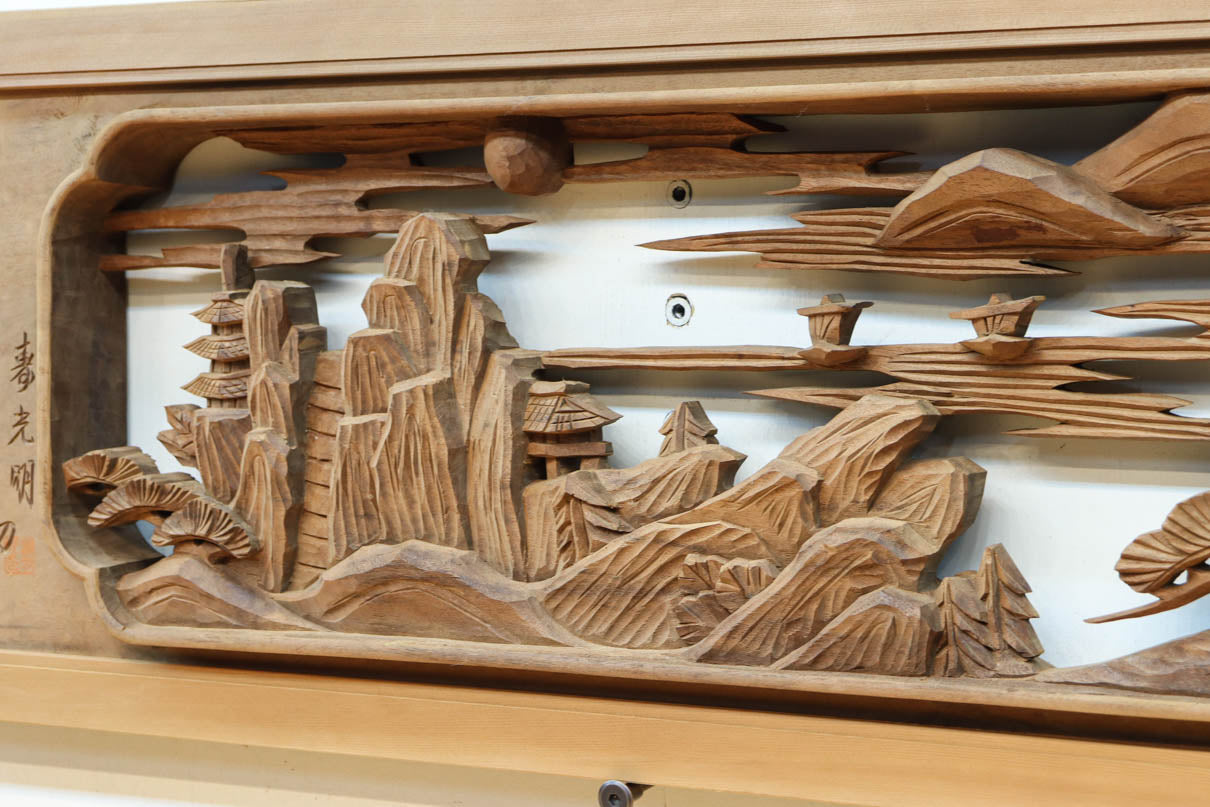 Deeply carved transom EZ2730ab