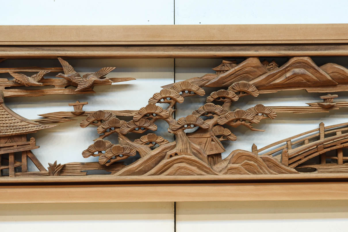 Deeply carved transom EZ2730ab