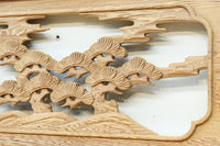 Carved transom with glass EZ2766