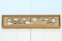 Carved transom with glass EZ2766