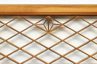 落ち着いた色彩に組子模様が軽やかに浮かぶ菱格子欄間　EZ2770　在庫1枚