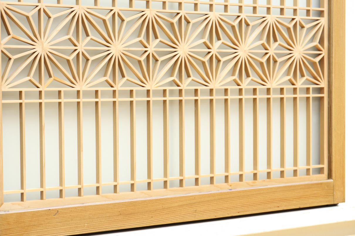 Small carved Ranma with glass EZ2781ab