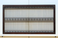 升格子の帯装飾で和の面持ちある小型縦繁欄間　EZ2788　在庫1枚