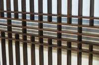 升格子の帯装飾で和の面持ちある小型縦繁欄間　EZ2788　在庫1枚