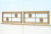 桜亀甲の組子細工が映える小型欄間　EZ2789ab　在庫(a:1 b:1)枚