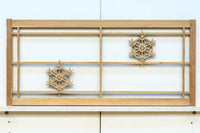 桜亀甲の組子細工が映える小型欄間　EZ2789ab　在庫(a:1 b:1)枚