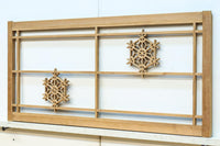 桜亀甲の組子細工が映える小型欄間　EZ2789ab　在庫(a:1 b:1)枚