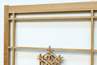 桜亀甲の組子細工が映える小型欄間　EZ2789ab　在庫(a:1 b:1)枚