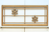 桜亀甲の組子細工が映える小型欄間　EZ2789ab　在庫(a:1 b:1)枚