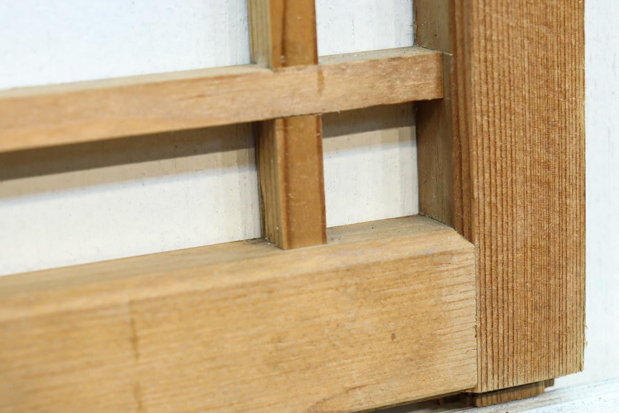 桜亀甲の組子細工が映える小型欄間　EZ2789ab　在庫(a:1 b:1)枚