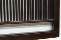 端然と並ぶ縦格子が映える小型欄間　EZ2790　在庫2枚