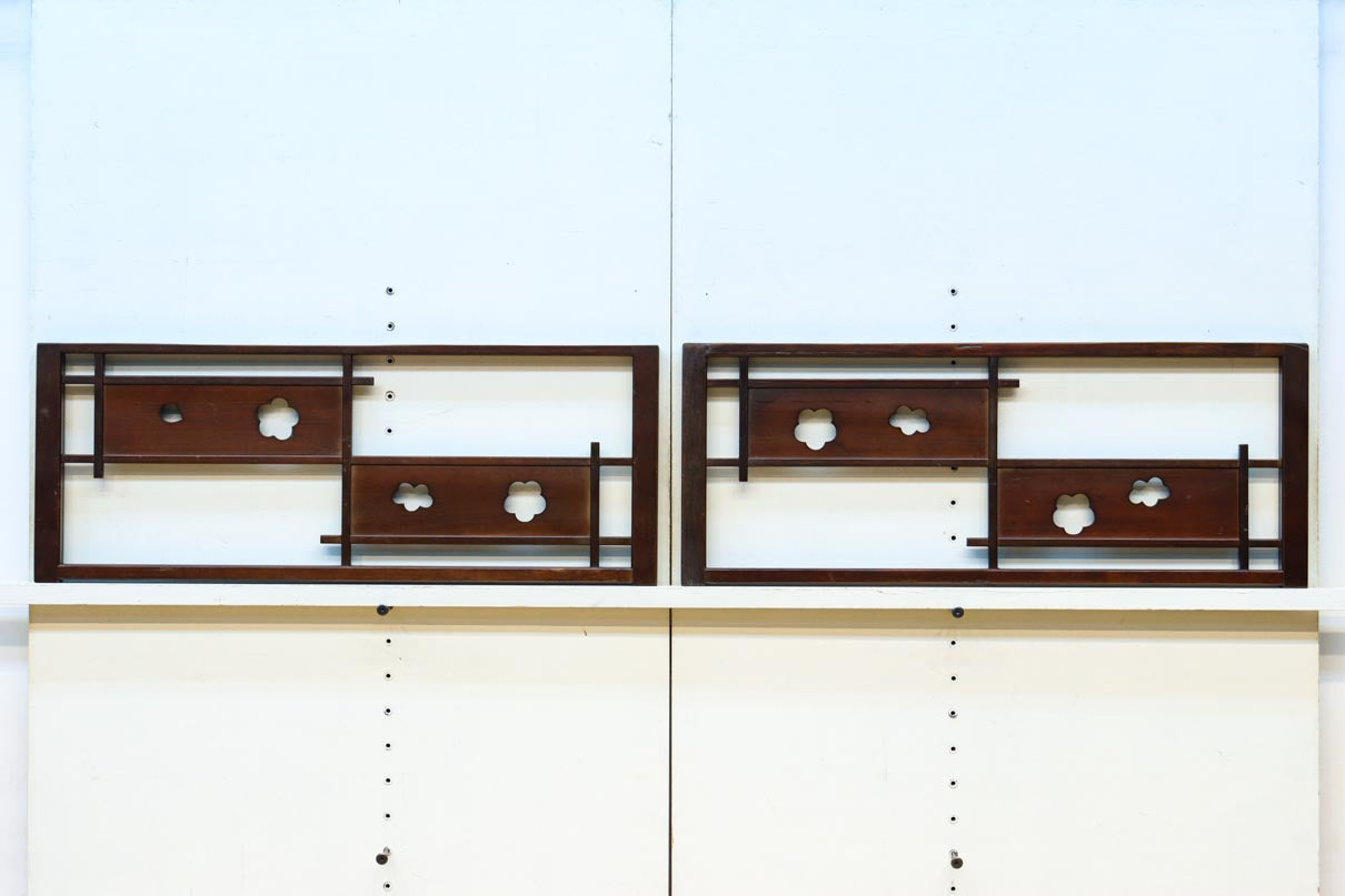 花柄透かし模様が可愛らしい小型欄間　EZ2791　在庫(a:1 b:1)枚