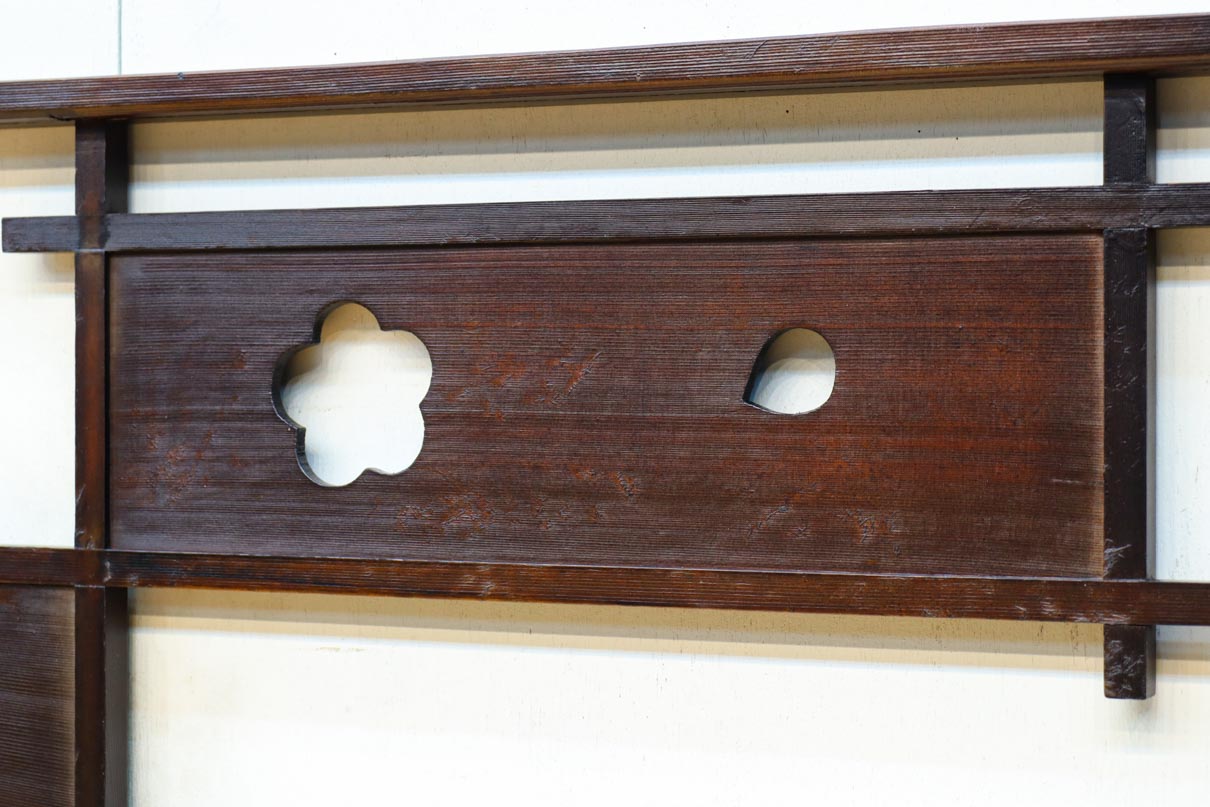 花柄透かし模様が可愛らしい小型欄間　EZ2791　在庫(a:1 b:1)枚