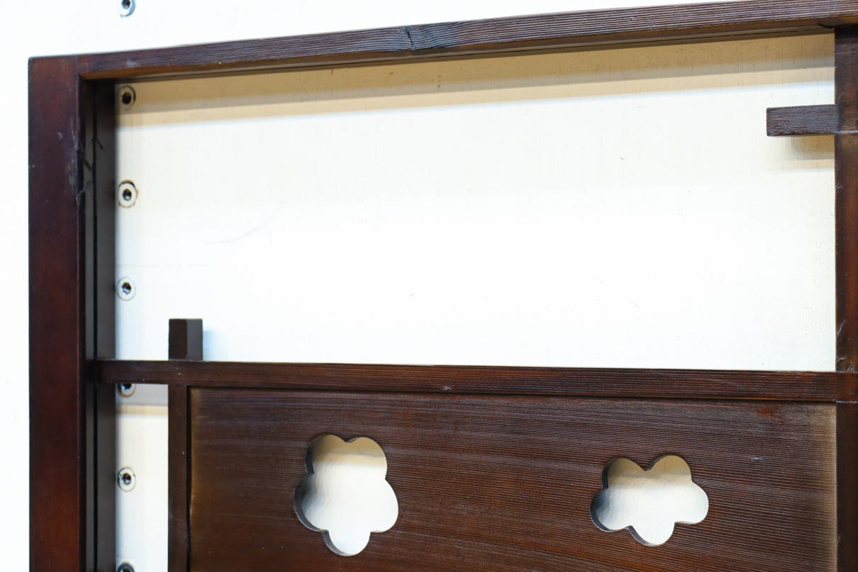 花柄透かし模様が可愛らしい小型欄間　EZ2791　在庫(a:1 b:1)枚