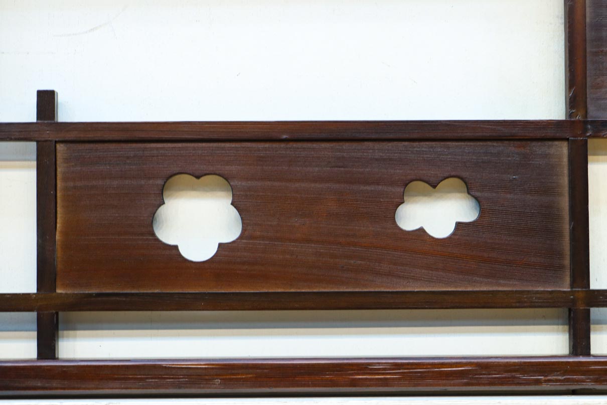 花柄透かし模様が可愛らしい小型欄間　EZ2791　在庫(a:1 b:1)枚