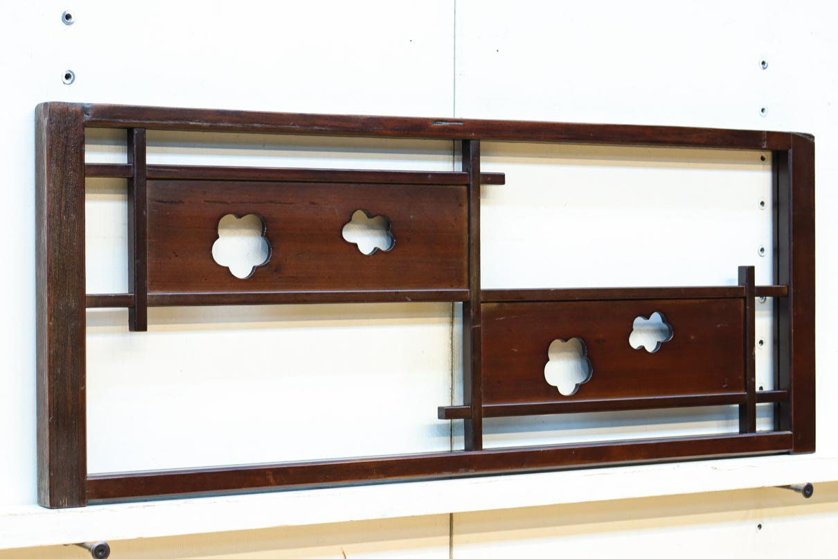 花柄透かし模様が可愛らしい小型欄間　EZ2791　在庫(a:1 b:1)枚