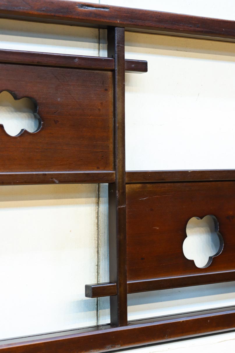 花柄透かし模様が可愛らしい小型欄間　EZ2791　在庫(a:1 b:1)枚