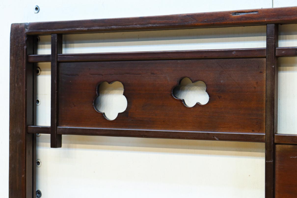 花柄透かし模様が可愛らしい小型欄間　EZ2791　在庫(a:1 b:1)枚