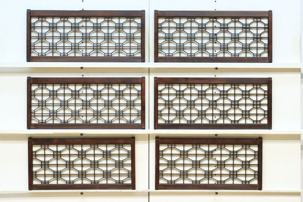 蜀江組子が全面に浮かぶ小型欄間　EZ2796ab　在庫(a:4 b:2)枚