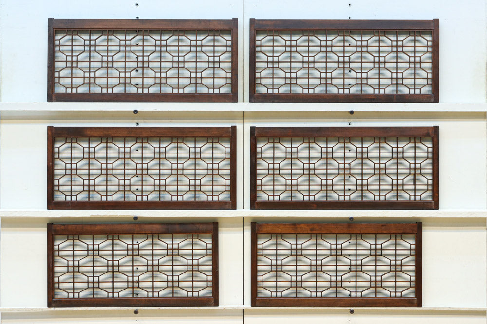 蜀江組子が全面に浮かぶ小型欄間　EZ2796ab　在庫(a:4 b:2)枚