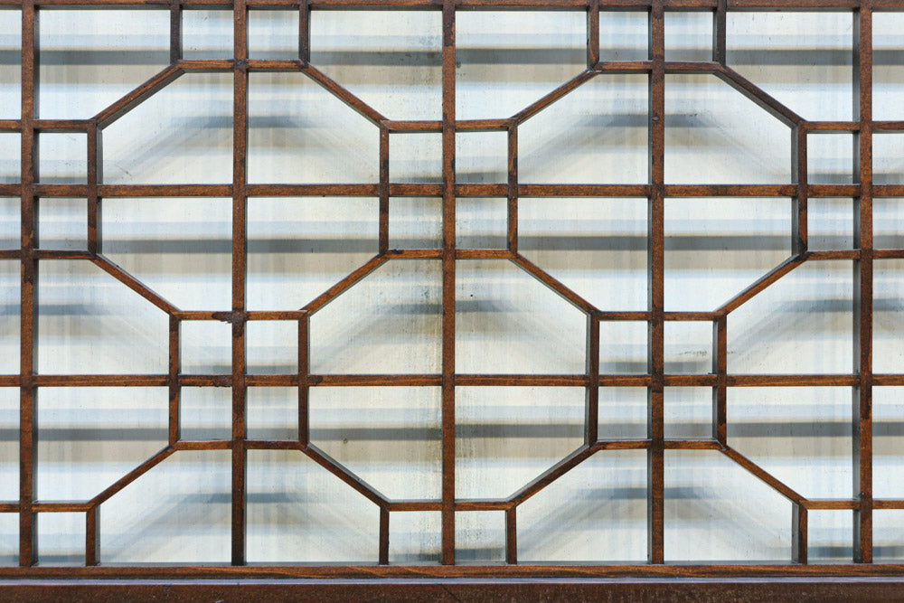 蜀江組子が全面に浮かぶ小型欄間　EZ2796ab　在庫(a:4 b:2)枚