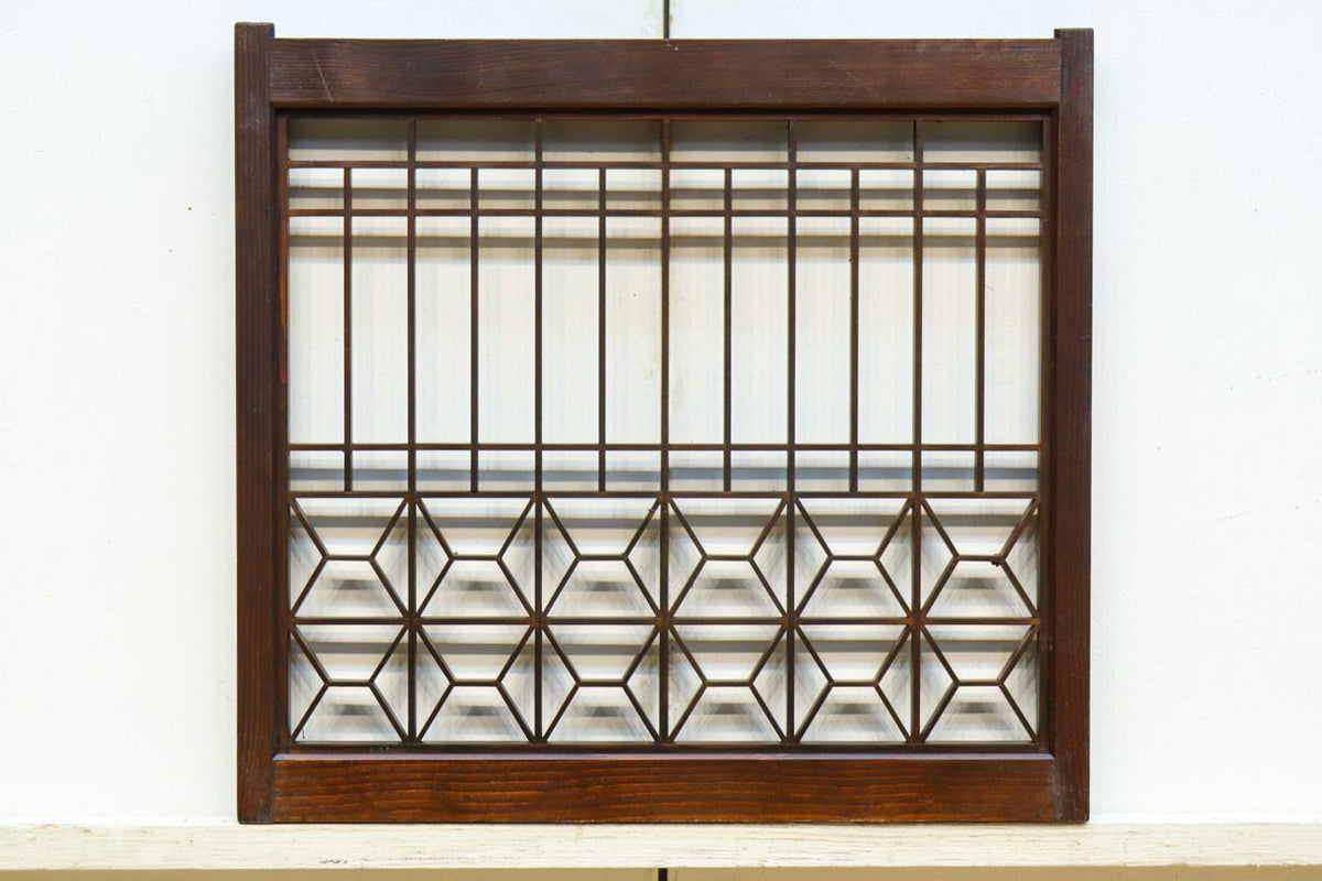 古美術　木製デザイン間仕切り　2枚セット 古美術 木製デザイン間仕切り 2枚セット