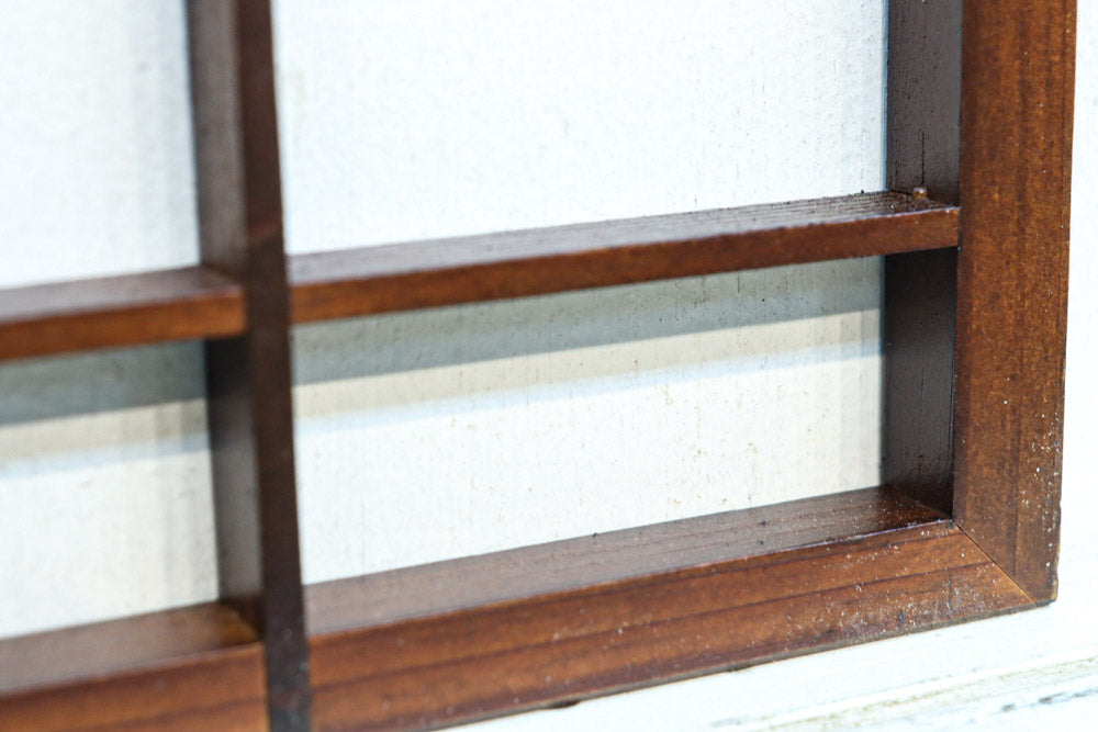 麻の葉と胡麻組子の装飾で雅な面持ちの小型建具素材　EZ2803　在庫2枚